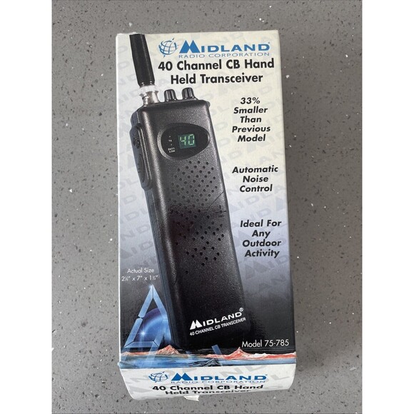 Midland 40 Channel Handheld CB Radio 75-785 - Open Box - Picture 1 of 6